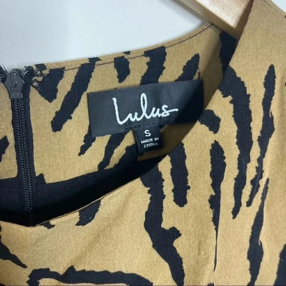 Lulus On the Prowl Tiger Long Sleeve Dress Size Small - Picture 8 of 10
